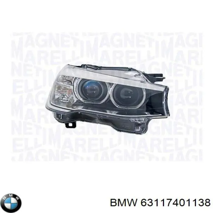 63117401138 BMW reflektor prawy