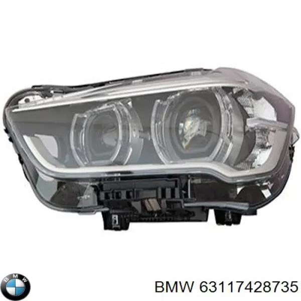 63117428735 BMW Reflektor lewy