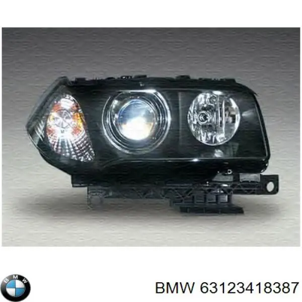63123418387 BMW Reflektor lewy