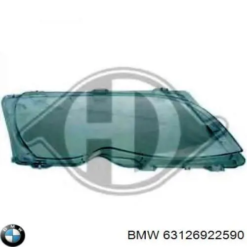 63126922590 BMW Szkło reflektora prawego