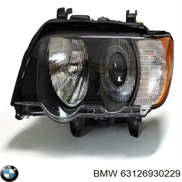 63128379901 BMW reflektor lewy