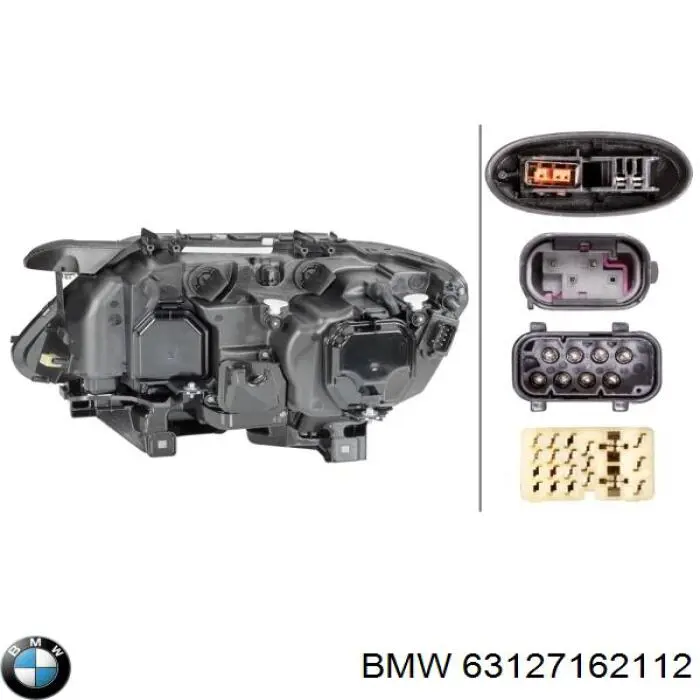 Do koszyka 63127162112 BMW Reflektor prawy