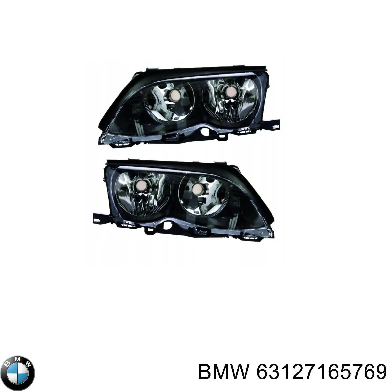 Do koszyka 63127165769 BMW Reflektor lewy