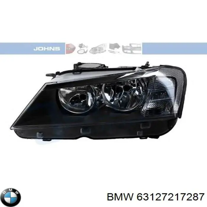 Reflektor lewy 63127217287 BMW