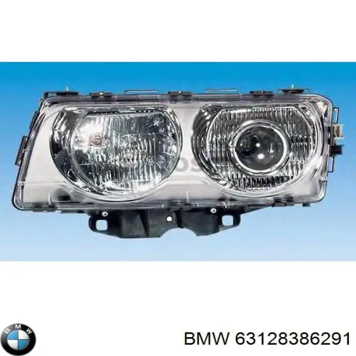 63128386291 BMW reflektor lewy