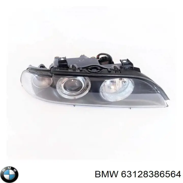 63128386564 BMW Reflektor prawy
