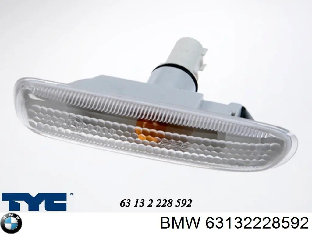 Powtarzacz kierunkowskazu na błotniku prawy BMW 63132228592 cena, od 11,12 USD