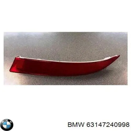 Lampa odblaskowa zderzaka tylnego prawa BMW 7240998