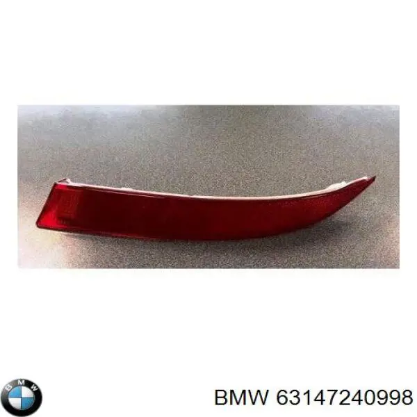 Lampa odblaskowa zderzaka tylnego prawa 7240998 BMW