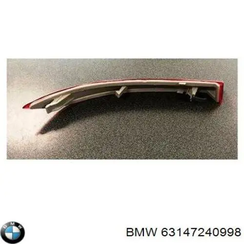 Do koszyka 63147240998 BMW Lampa odblaskowa zderzaka tylnego prawa