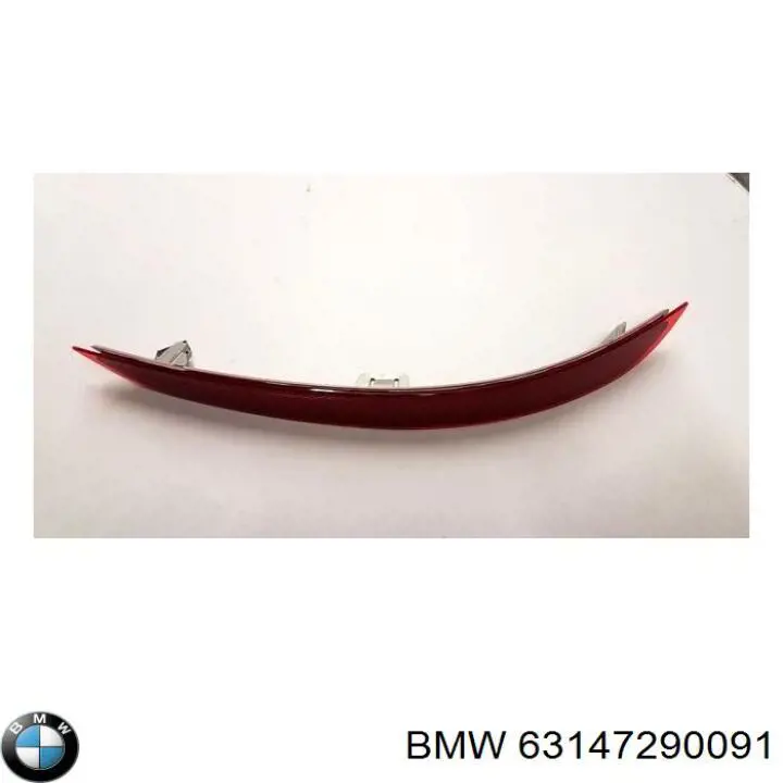 63147290091 BMW Lampa odblaskowa zderzaka tylnego lewa