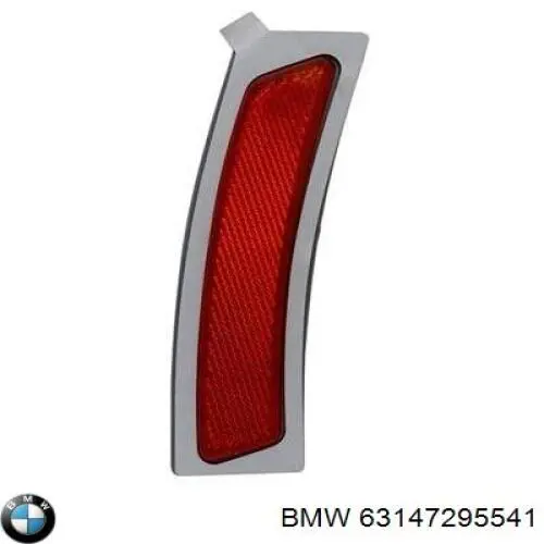 63147295541 BMW lampa odblaskowa zderzaka tylnego lewa