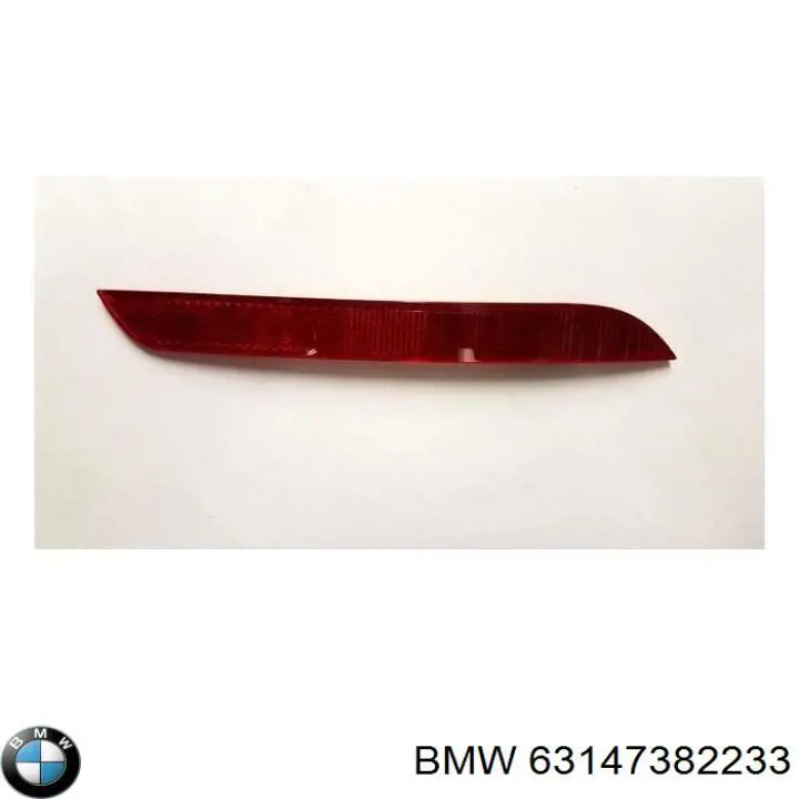 63147382233 BMW Lampa odblaskowa zderzaka tylnego lewa
