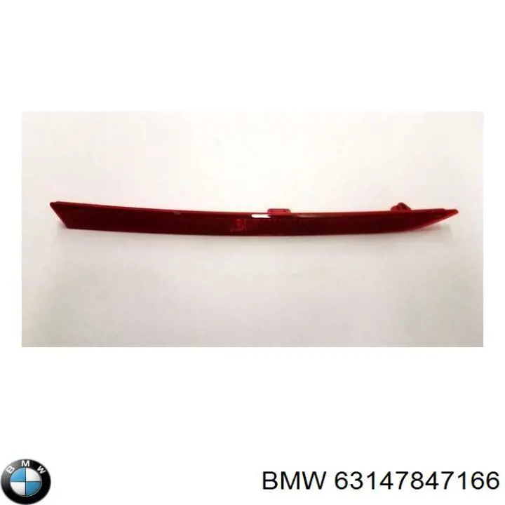 63147847166 BMW Lampa odblaskowa zderzaka tylnego prawa