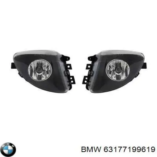 Lampa przeciwmgielna lewa BMW 63177199619 cena, od 112,56 USD