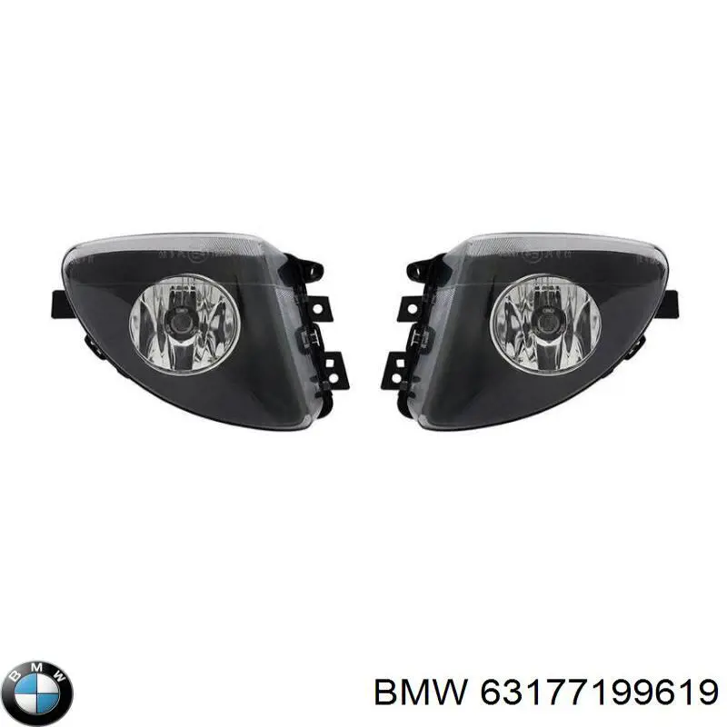 63177199619 BMW Lampa przeciwmgielna lewa