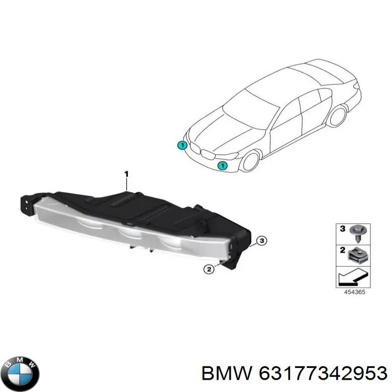 Lampa przeciwmgielna lewa BMW 7 sedana (G11, G12) (2015 - 2022) cena, od 78,43 USD