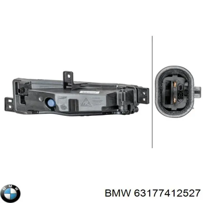 Do koszyka 63177412527 BMW Lampa przeciwmgielna lewa