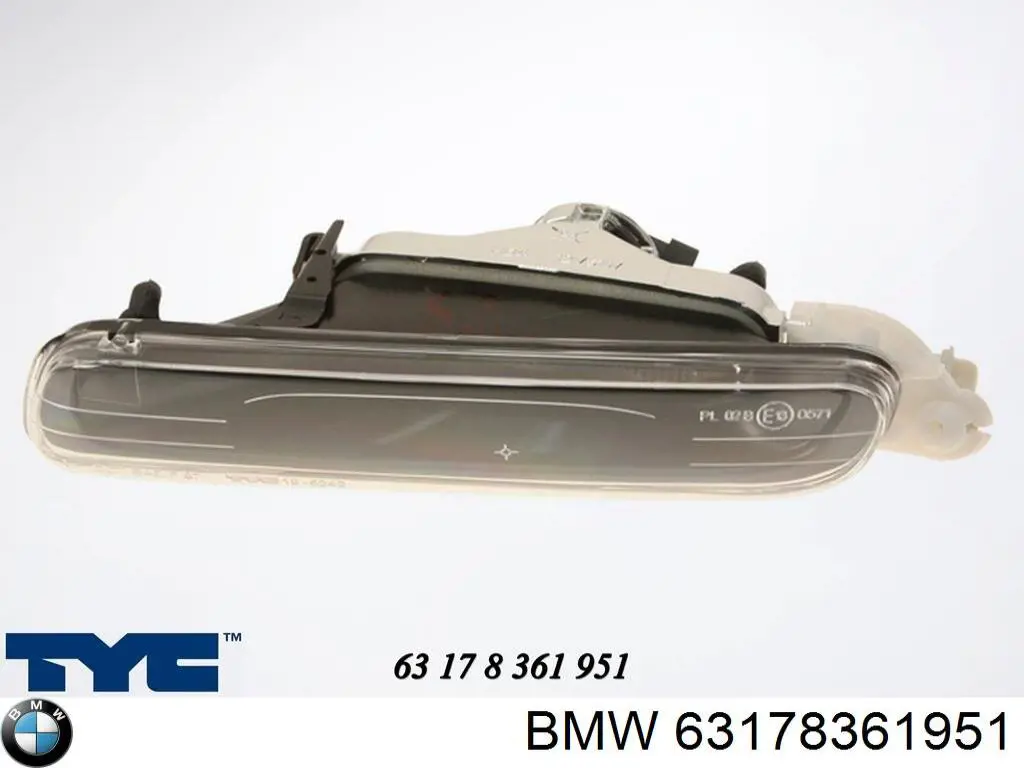 Do koszyka 63178361951 BMW Lampa przeciwmgielna lewa