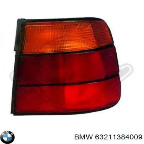 Lampa zespolona tylna lewa zewnętrzna BMW 63211384009 cena, od 51,08 USD