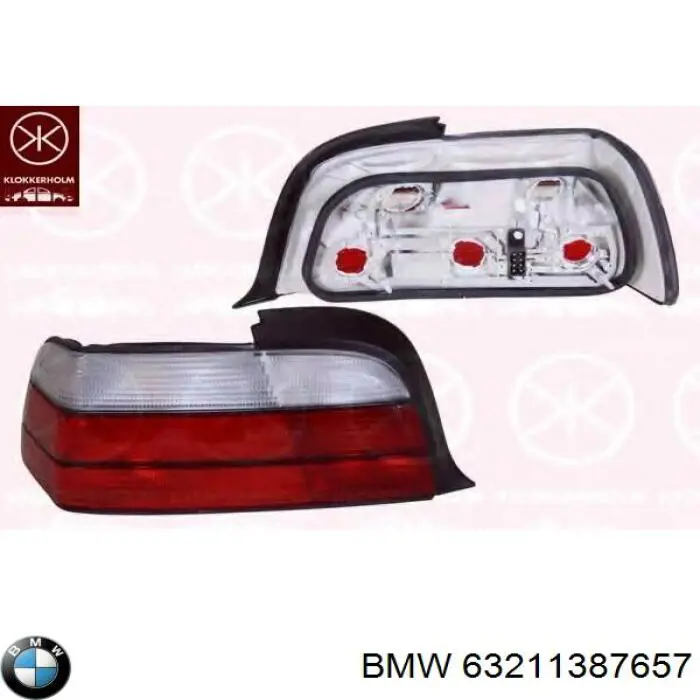 Lampa zespolona tylna lewa BMW 63211387657 cena, od 67,87 USD