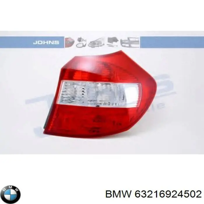 Lampa zespolona tylna prawa BMW 63216924502 cena, od 71,51 USD