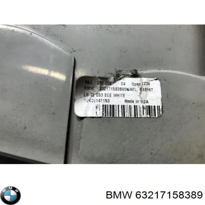 Lampa zespolona tylna lewa zewnętrzna BMW 63217158389 cena, od 119,18 USD