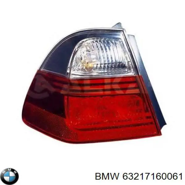 63217160061 BMW Lampa zespolona tylna lewa zewnętrzna