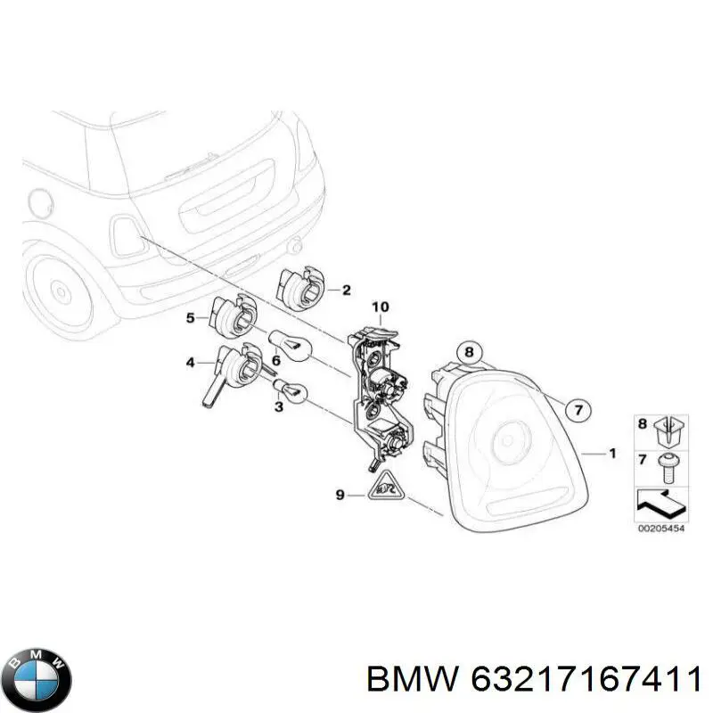 Lampa zespolona tylna lewa Mini Clubman I kombi (R55) (2007 - 2015) cena, od 171,69 USD