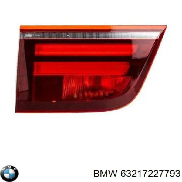 Lampa zespolona tylna lewa wewnętrzna BMW 63217227793 cena, od 163,45 USD