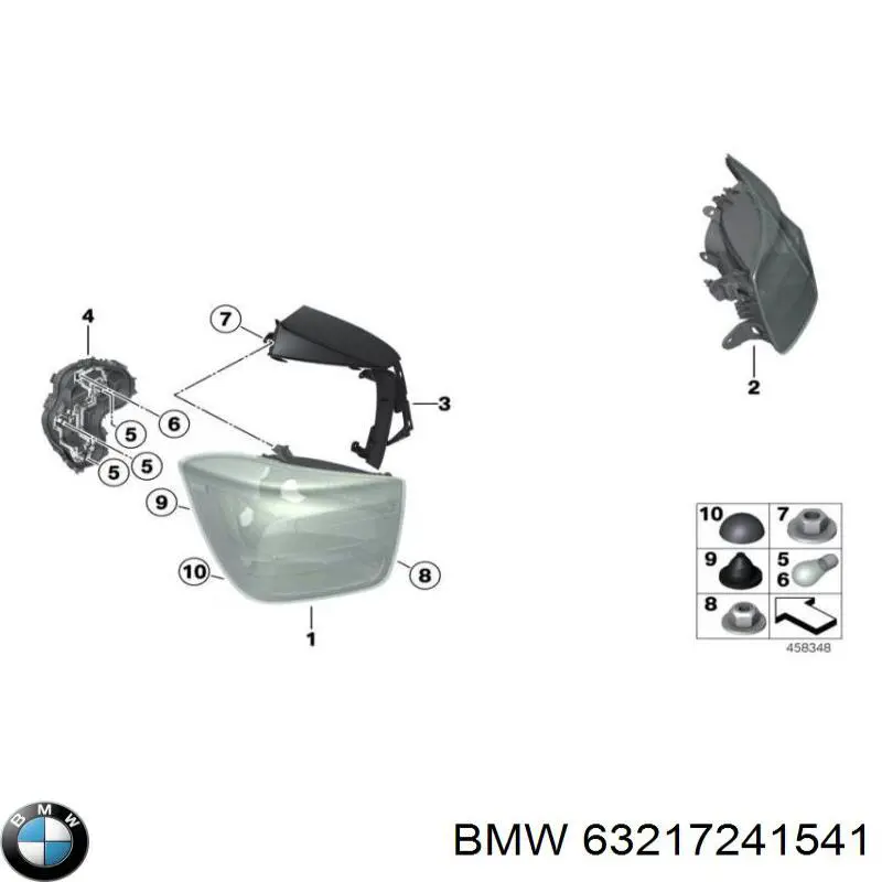 Lampa zespolona tylna lewa BMW 63217241541 cena, od 210,27 USD