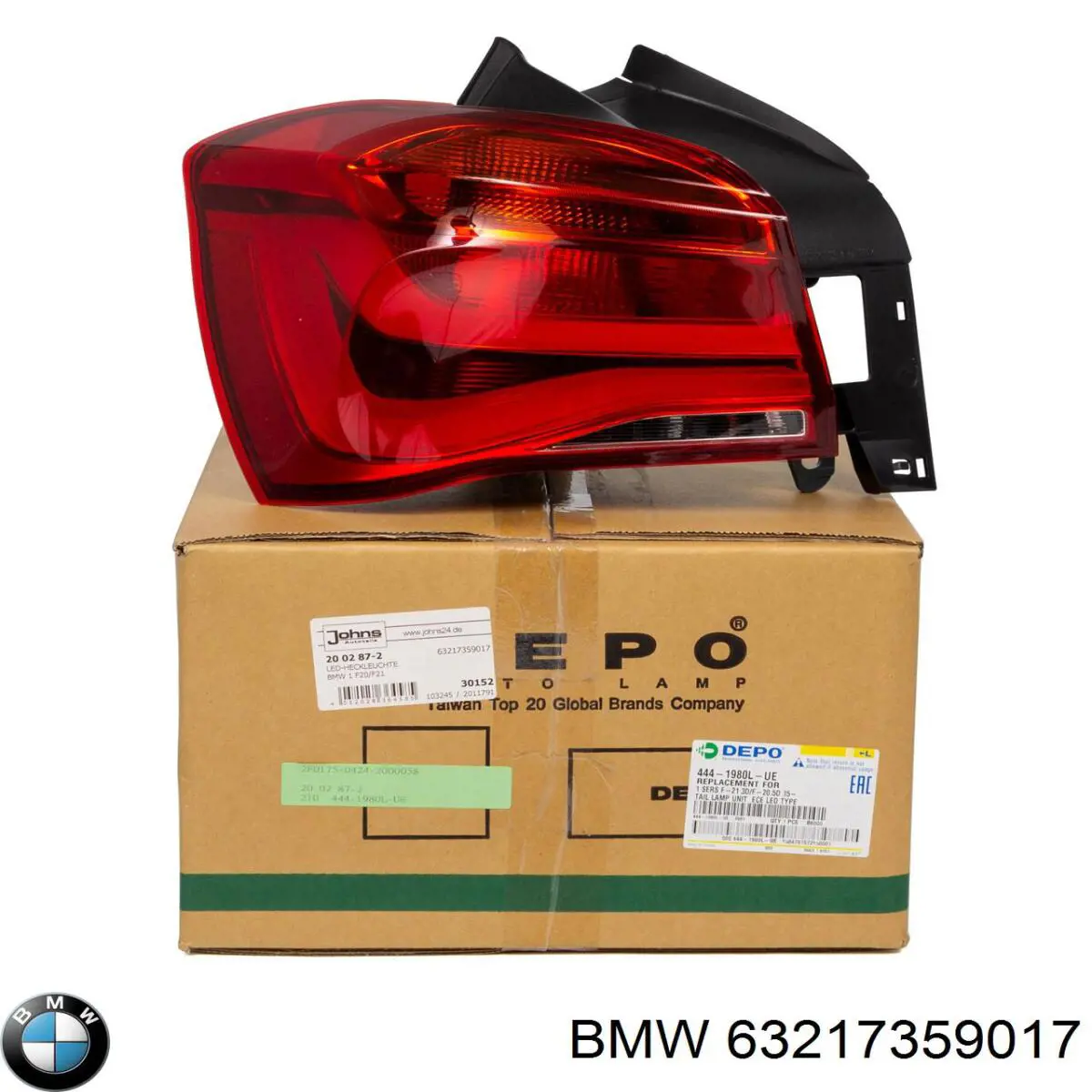 Lampa zespolona tylna lewa zewnętrzna BMW 63217359017 cena, od 223,52 USD