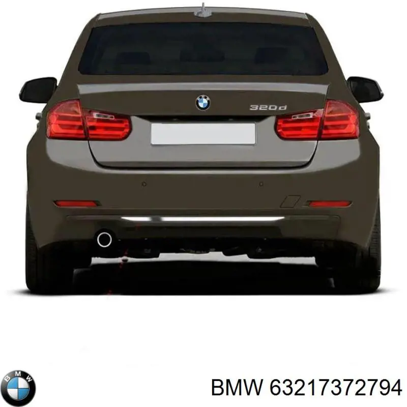 Lampa zespolona tylna prawa wewnętrzna BMW 63217372794 cena, od 112,37 USD