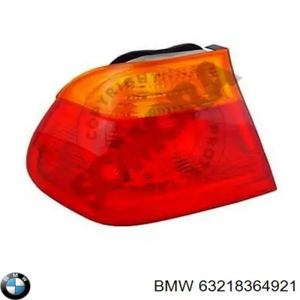 Do koszyka 63218364921 BMW Lampa zespolona tylna lewa zewnętrzna