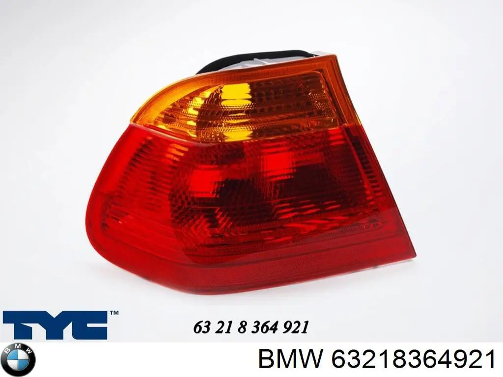 Lampa zespolona tylna lewa zewnętrzna BMW 63218364921 cena, od 47,67 USD