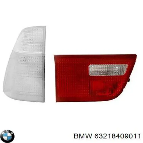 Lampa zespolona tylna lewa wewnętrzna BMW 63218409011 cena, od 62,99 USD