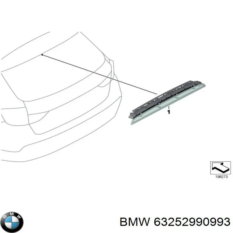 Lampa stop tylna dodatkowa do BMW X1 (E84)