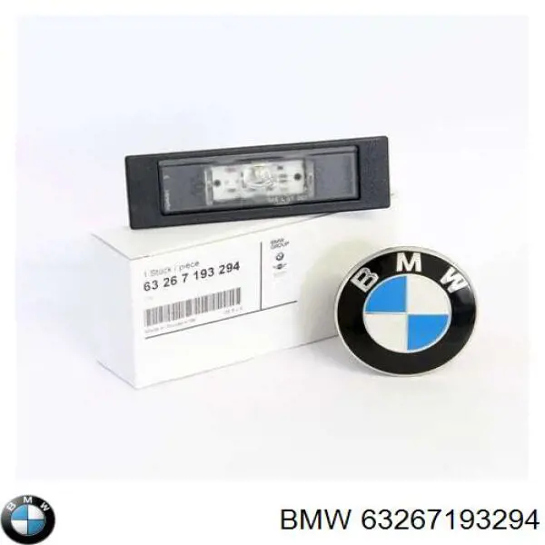 Do koszyka 63267193294 BMW Lampa oświetlenia tylnej tablicy rejestracyjnej