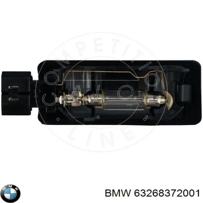 Do koszyka 63268372001 BMW Lampa oświetlenia tylnej tablicy rejestracyjnej