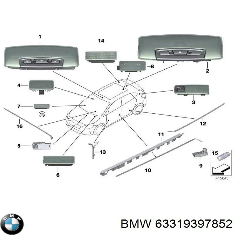  BMW 63319397852 cena, od 1,57 USD