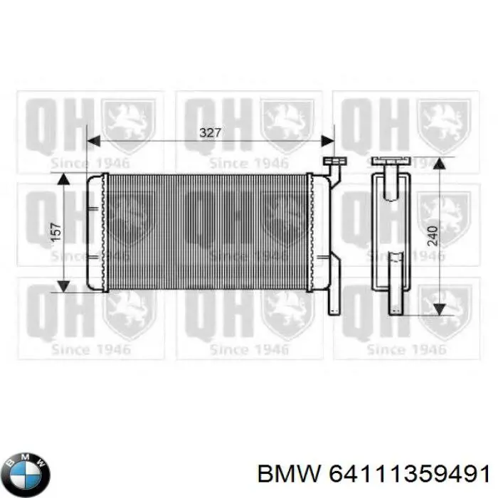 64111359491 BMW chłodnica silnika