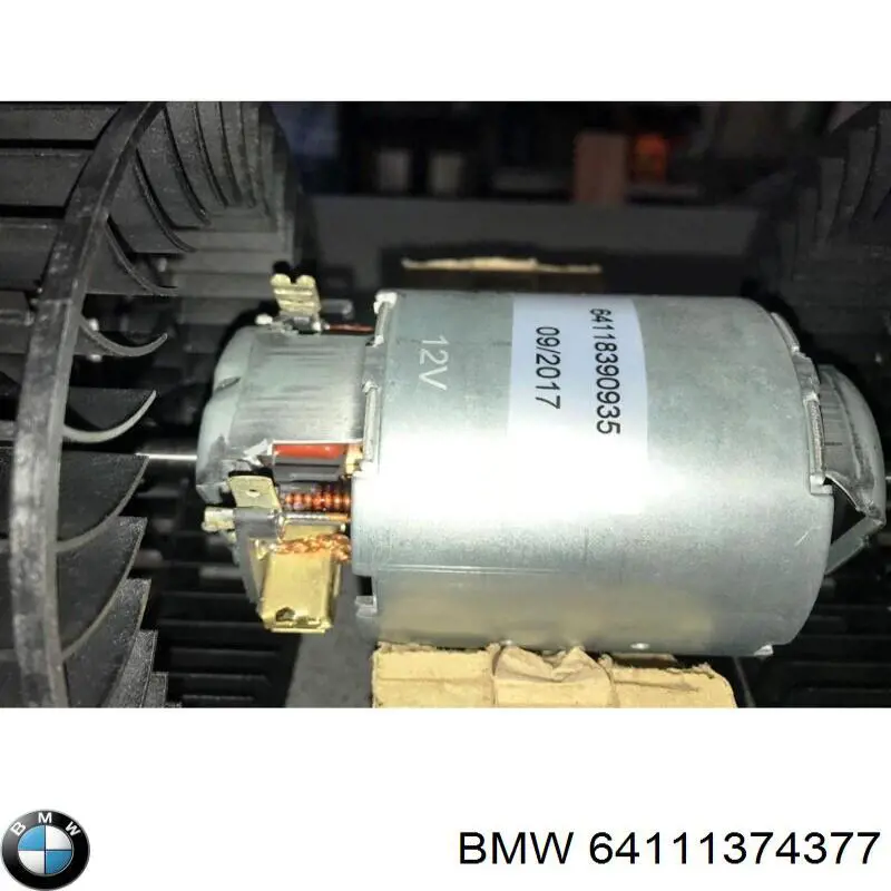 Do koszyka 64111374377 BMW Silniczek wentylatora nagrzewnicy (ogrzewacza wnętrza)