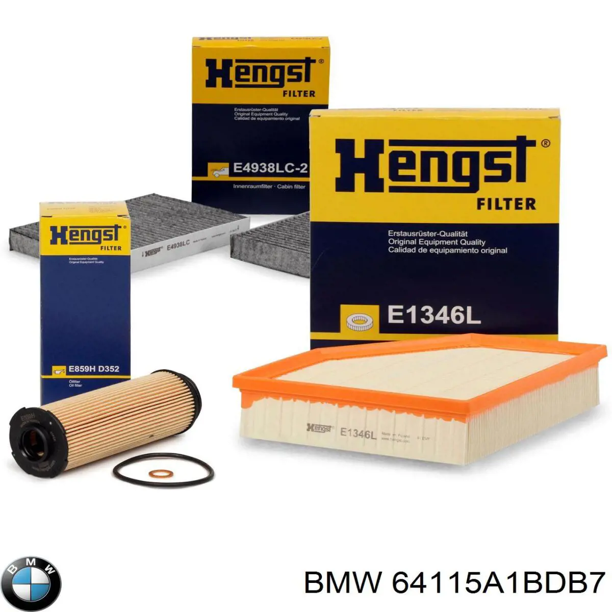 Do koszyka 64115A1BDB7 BMW Filtr kabiny