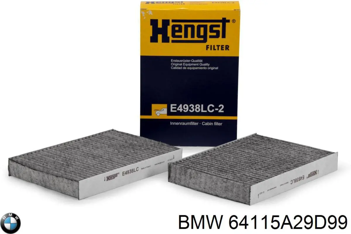 Filtr kabiny BMW 64115A29D99 cena, od 21,12 USD