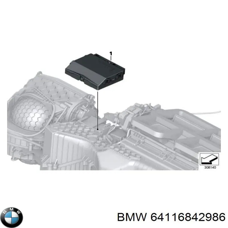 64116842986 BMW Sterownik klimatyzacji