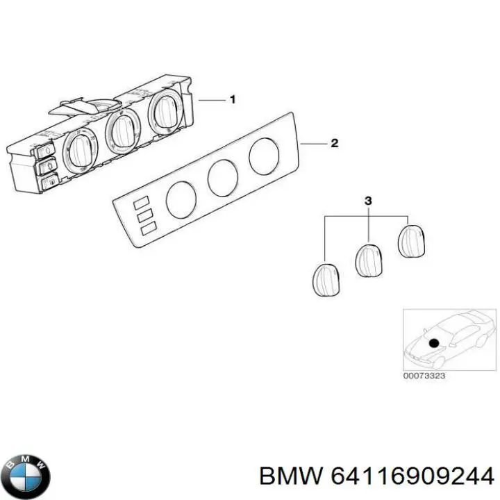 Sterownik trybów ogrzewania/klimatyzacji BMW X5 SUV (E53) (2000 - 2006) cena, od 120,08 USD