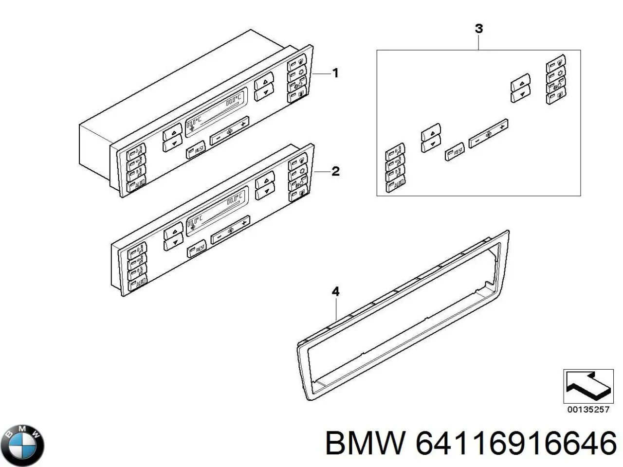 Sterownik trybów ogrzewania/klimatyzacji do BMW X5 (E53)