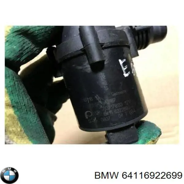 Do koszyka 64116922699 BMW Pompa chłodzenia wodą, dodatkowa elektryczna