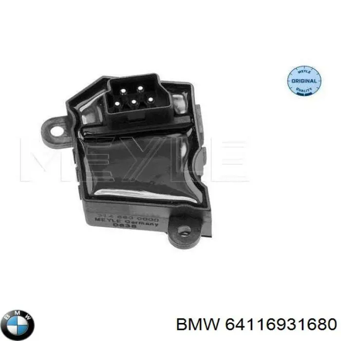 Rezystor wentylatora nagrzewnicy (ogrzewacza kabiny) BMW 64116931680 cena, od 38,00 USD