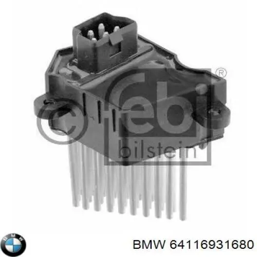 Do koszyka 64116931680 BMW Rezystor wentylatora nagrzewnicy (ogrzewacza kabiny)